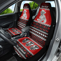 Personalised New Zealand Christmas Car Seat Cover Maori Tiki Meri Kirihimete LT9 - Wonder Print Shop