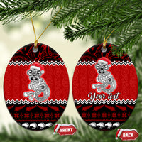 Personalised New Zealand Christmas Ceramic Ornament Maori Tiki Meri Kirihimete LT9 - Wonder Print Shop