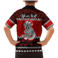 Personalised New Zealand Christmas Family Matching Mermaid Dress and Hawaiian Shirt Maori Tiki Meri Kirihimete LT9 - Wonder Print Shop