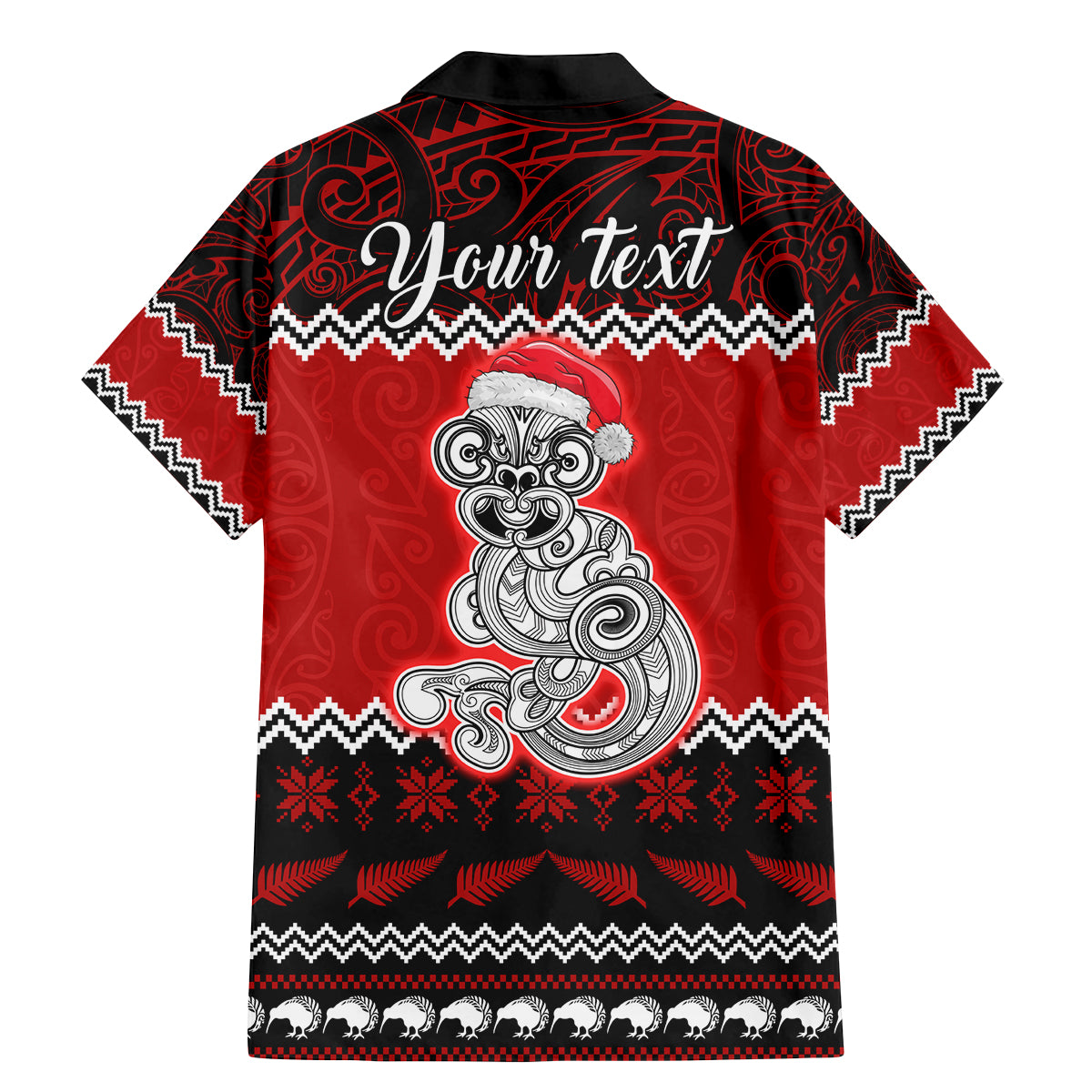 Personalised New Zealand Christmas Family Matching Mermaid Dress and Hawaiian Shirt Maori Tiki Meri Kirihimete LT9 - Wonder Print Shop