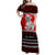 Personalised New Zealand Christmas Family Matching Off Shoulder Maxi Dress and Hawaiian Shirt Maori Tiki Meri Kirihimete LT9 - Wonder Print Shop