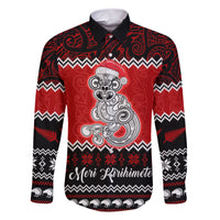 Personalised New Zealand Christmas Family Matching Short Sleeve Bodycon Dress and Hawaiian Shirt Maori Tiki Meri Kirihimete - Wonder Print Shop