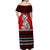 Personalised New Zealand Christmas Off Shoulder Maxi Dress Maori Tiki Meri Kirihimete - Wonder Print Shop