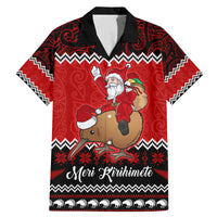 Personalised New Zealand Christmas Family Matching Mermaid Dress and Hawaiian Shirt Kiwi Santa Claus Maori Meri Kirihimete LT9 - Wonder Print Shop