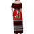 Personalised New Zealand Christmas Family Matching Off Shoulder Maxi Dress and Hawaiian Shirt Kiwi Santa Claus Maori Meri Kirihimete LT9 - Wonder Print Shop