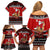 Personalised New Zealand Christmas Family Matching Off Shoulder Short Dress and Hawaiian Shirt Kiwi Santa Claus Maori Meri Kirihimete LT9 - Wonder Print Shop