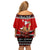 Personalised New Zealand Christmas Family Matching Off Shoulder Short Dress and Hawaiian Shirt Kiwi Santa Claus Maori Meri Kirihimete LT9 - Wonder Print Shop