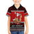 Personalised New Zealand Christmas Family Matching Puletasi Dress and Hawaiian Shirt Kiwi Santa Claus Maori Meri Kirihimete - Wonder Print Shop