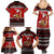 Personalised New Zealand Christmas Family Matching Summer Maxi Dress and Hawaiian Shirt Kiwi Santa Claus Maori Meri Kirihimete - Wonder Print Shop