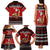 Personalised New Zealand Christmas Family Matching Tank Maxi Dress and Hawaiian Shirt Kiwi Santa Claus Maori Meri Kirihimete - Wonder Print Shop