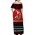 Personalised New Zealand Christmas Off Shoulder Maxi Dress Kiwi Santa Claus Maori Meri Kirihimete - Wonder Print Shop