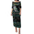 Personalised New Zealand Christmas Family Matching Puletasi Dress and Hawaiian Shirt Maori Fern Manaia Meri Kirihimete with Papaua Shell - Wonder Print Shop