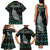 Personalised New Zealand Christmas Family Matching Tank Maxi Dress and Hawaiian Shirt Maori Fern Manaia Meri Kirihimete with Papaua Shell - Wonder Print Shop
