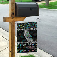 Personalised New Zealand Christmas Garden Flag Maori Fern Manaia Meri Kirihimete with Papaua Shell - Wonder Print Shop