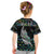 Personalised New Zealand Christmas Kid T Shirt Maori Fern Manaia Meri Kirihimete with Papaua Shell - Wonder Print Shop