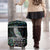 Personalised New Zealand Christmas Luggage Cover Maori Fern Manaia Meri Kirihimete with Papaua Shell - Wonder Print Shop
