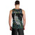 Personalised New Zealand Christmas Men Tank Top Maori Fern Manaia Meri Kirihimete with Papaua Shell - Wonder Print Shop