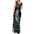 Personalised New Zealand Christmas Tank Maxi Dress Maori Fern Manaia Meri Kirihimete with Papaua Shell - Wonder Print Shop