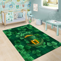 Happy St Patricks Day We Wear Green Suit Area Rug LT9 - Wonder Print Shop
