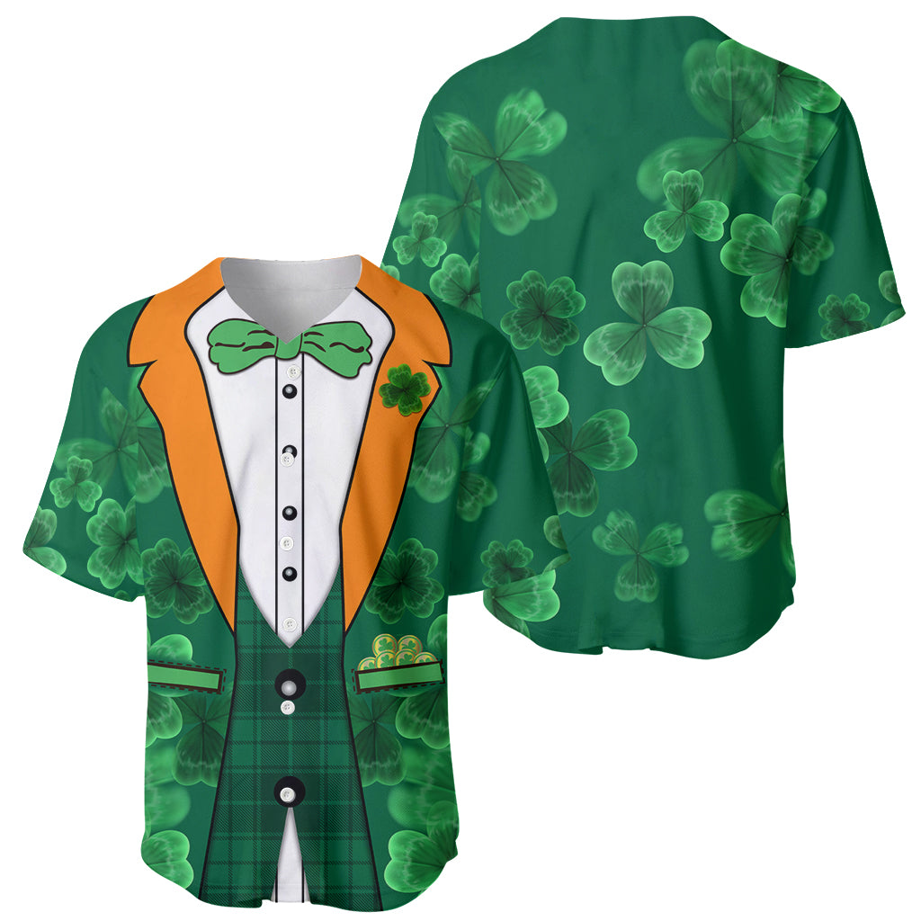 Happy St Patricks Day We Wear Green Suit Baseball Jersey LT9 - Wonder Print Shop