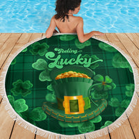 Happy St Patricks Day We Wear Green Suit Beach Blanket LT9 - Wonder Print Shop