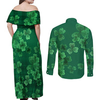 Happy St Patricks Day We Wear Green Suit Couples Matching Off Shoulder Maxi Dress and Long Sleeve Button Shirt LT9 - Wonder Print Shop