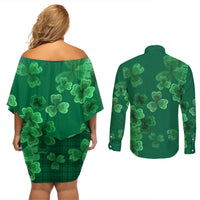 Happy St Patricks Day We Wear Green Suit Couples Matching Off Shoulder Short Dress and Long Sleeve Button Shirt LT9 - Wonder Print Shop