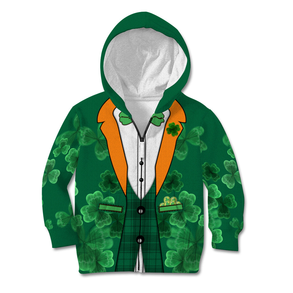 Happy St Patricks Day We Wear Green Suit Kid Hoodie - Wonder Print Shop