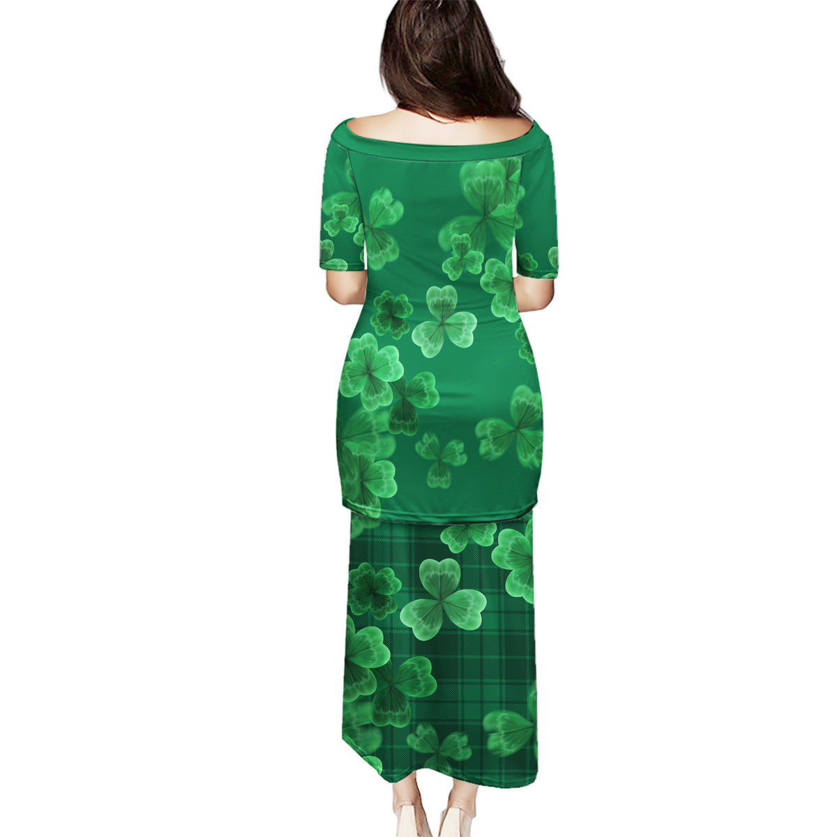 Happy St Patricks Day We Wear Green Suit Puletasi - Wonder Print Shop