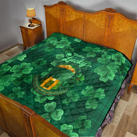 Happy St Patricks Day We Wear Green Suit Quilt - Wonder Print Shop