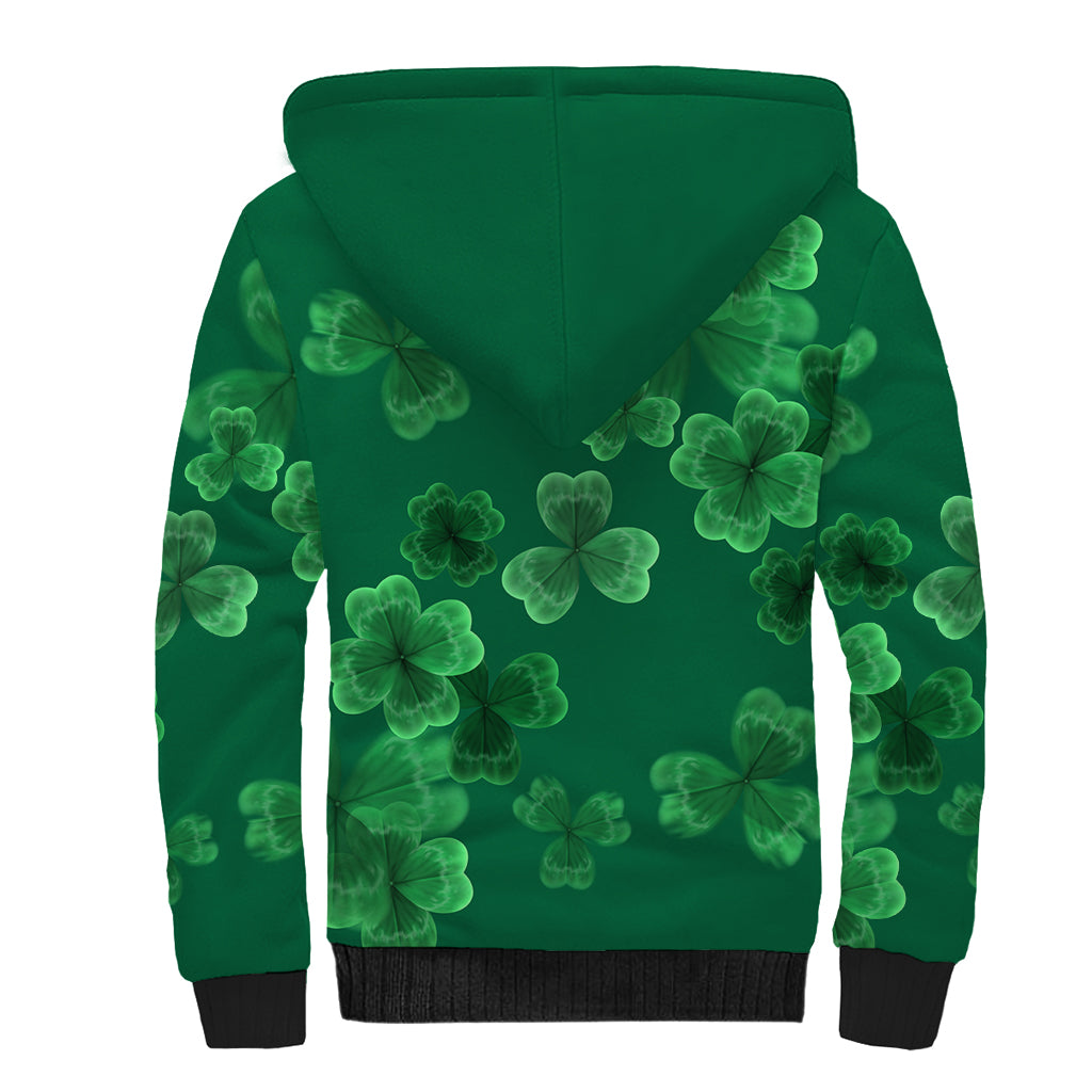 Happy St Patricks Day We Wear Green Suit Sherpa Hoodie - Wonder Print Shop
