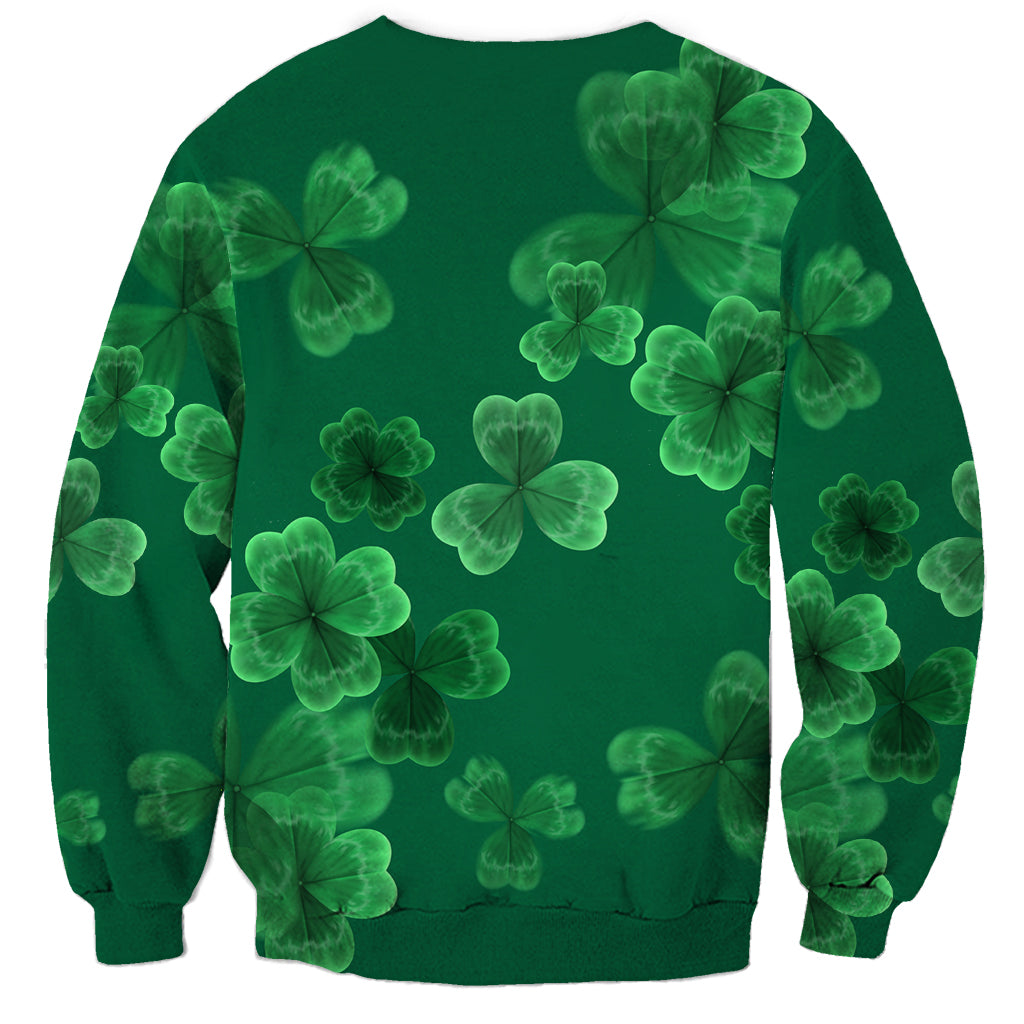Happy St Patricks Day We Wear Green Suit Sweatshirt - Wonder Print Shop