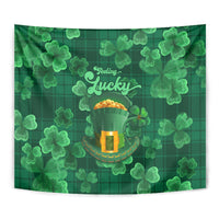 Happy St Patricks Day We Wear Green Suit Tapestry - Wonder Print Shop