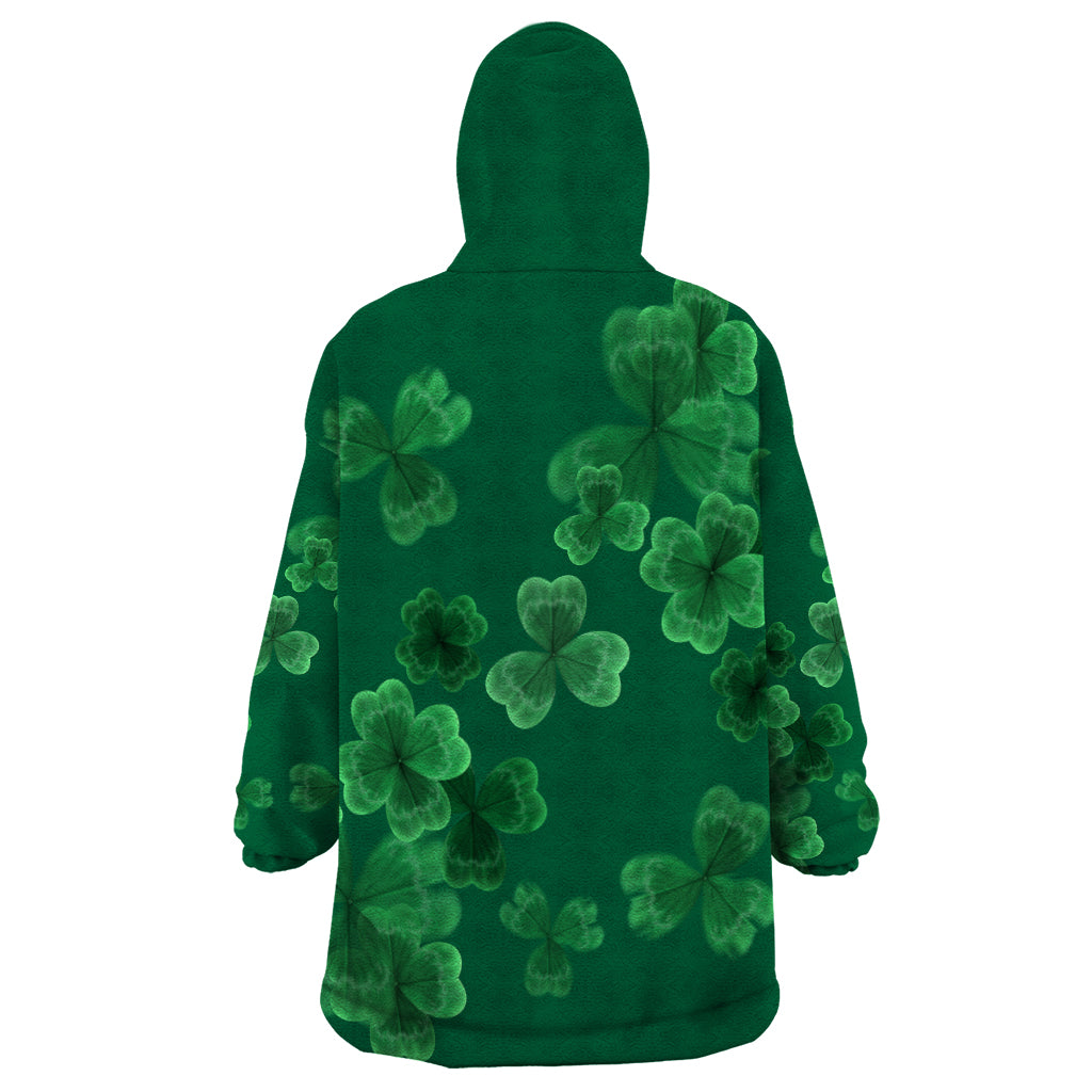 Happy St Patricks Day We Wear Green Suit Wearable Blanket Hoodie - Wonder Print Shop