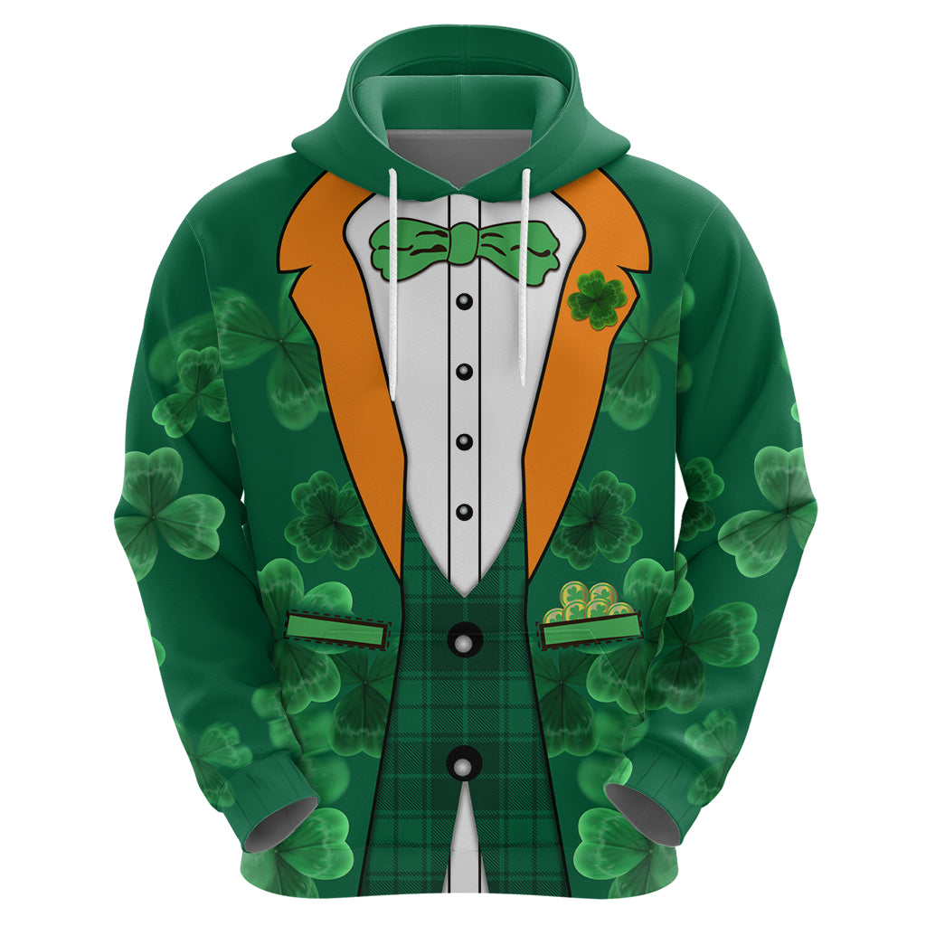 Happy St Patricks Day We Wear Green Suit Zip Hoodie - Wonder Print Shop