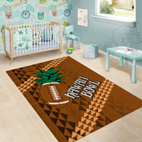 Custom Hawaii Honolulu Bowl Area Rug With Kakau Tribal Pattern LT9 - Wonder Print Shop