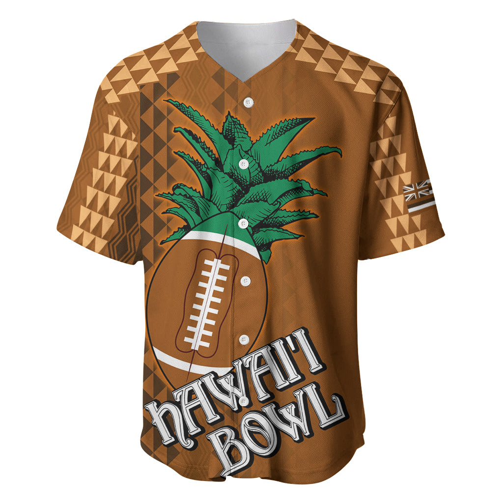Custom Hawaii Honolulu Bowl Baseball Jersey With Kakau Tribal Pattern LT9 - Wonder Print Shop