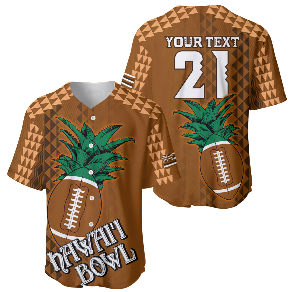Custom Hawaii Honolulu Bowl Baseball Jersey With Kakau Tribal Pattern LT9 - Wonder Print Shop