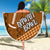 Custom Hawaii Honolulu Bowl Beach Blanket With Kakau Tribal Pattern LT9 - Wonder Print Shop
