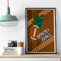 Custom Hawaii Honolulu Bowl Canvas Wall Art With Kakau Tribal Pattern LT9 - Wonder Print Shop