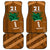 Custom Hawaii Honolulu Bowl Car Mats With Kakau Tribal Pattern LT9 - Wonder Print Shop