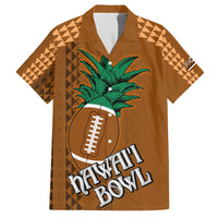Custom Hawaii Honolulu Bowl Family Matching Off Shoulder Long Sleeve Dress and Hawaiian Shirt With Kakau Tribal Pattern - Wonder Print Shop