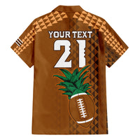 Custom Hawaii Honolulu Bowl Family Matching Short Sleeve Bodycon Dress and Hawaiian Shirt With Kakau Tribal Pattern - Wonder Print Shop