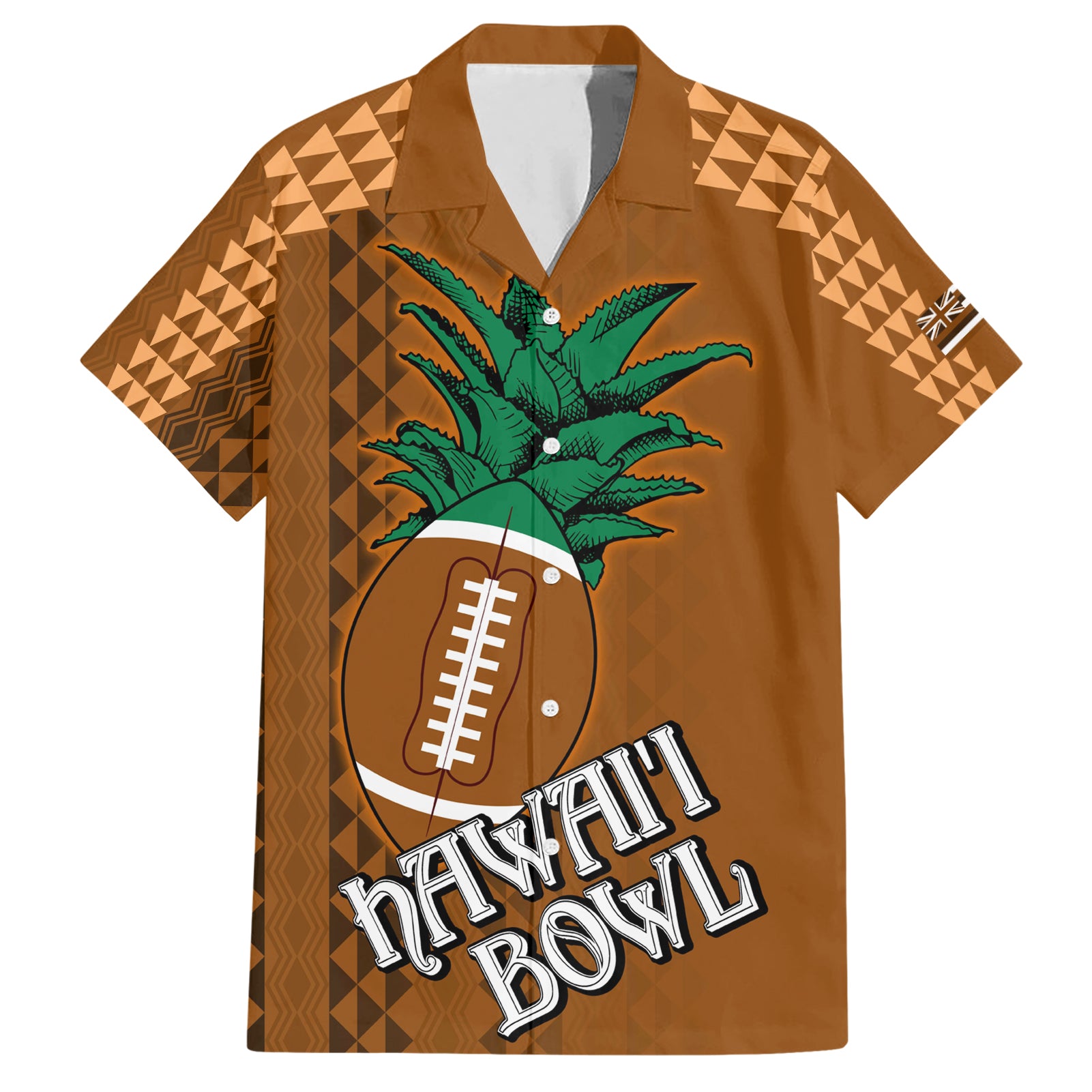 Custom Hawaii Honolulu Bowl Hawaiian Shirt With Kakau Tribal Pattern - Wonder Print Shop