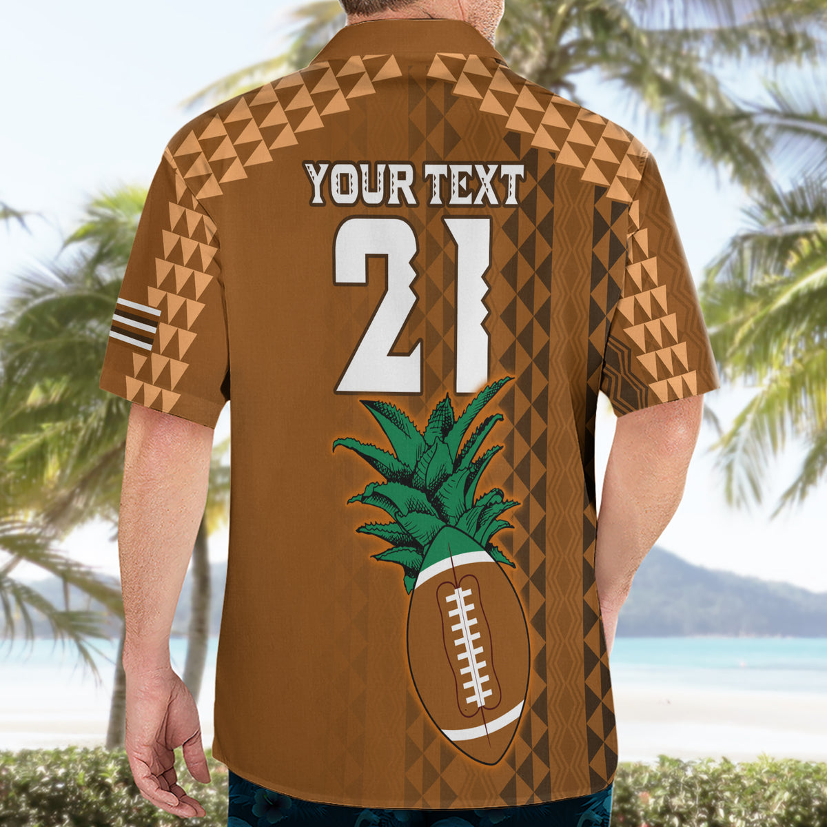 Custom Hawaii Honolulu Bowl Hawaiian Shirt With Kakau Tribal Pattern - Wonder Print Shop