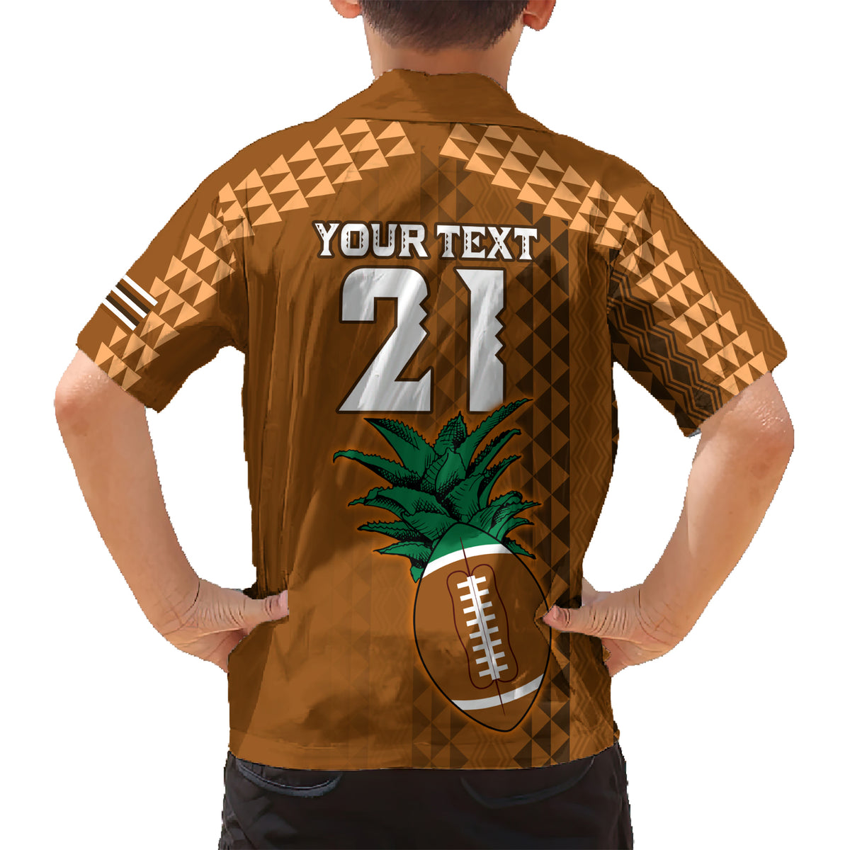 Custom Hawaii Honolulu Bowl Kid Hawaiian Shirt With Kakau Tribal Pattern - Wonder Print Shop