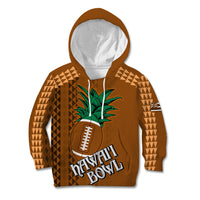 Custom Hawaii Honolulu Bowl Kid Hoodie With Kakau Tribal Pattern - Wonder Print Shop