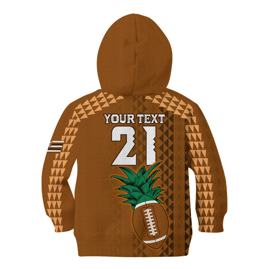 Custom Hawaii Honolulu Bowl Kid Hoodie With Kakau Tribal Pattern - Wonder Print Shop
