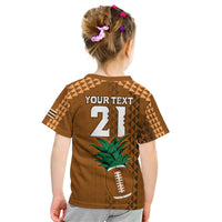 Custom Hawaii Honolulu Bowl Kid T Shirt With Kakau Tribal Pattern - Wonder Print Shop