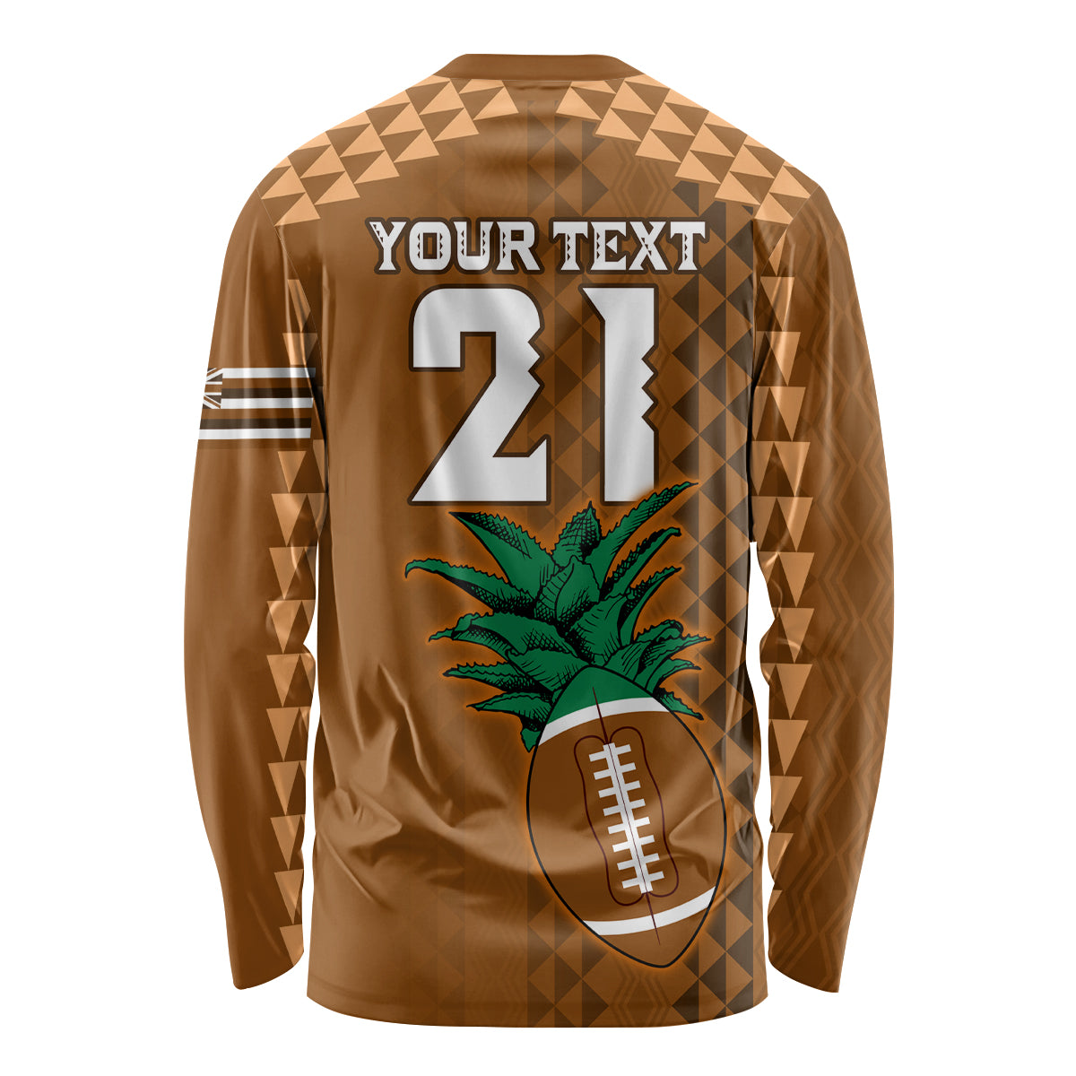 Custom Hawaii Honolulu Bowl Long Sleeve Shirt With Kakau Tribal Pattern - Wonder Print Shop